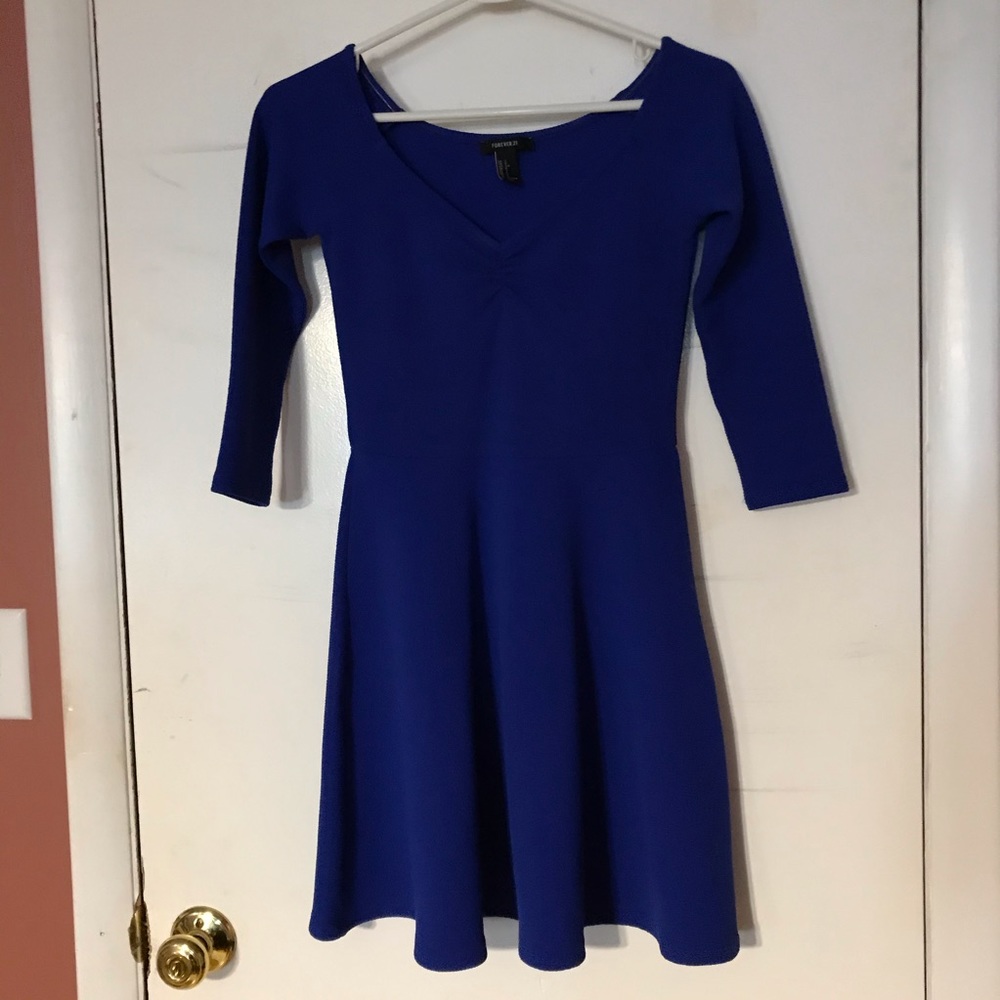 Blue Skater Dress